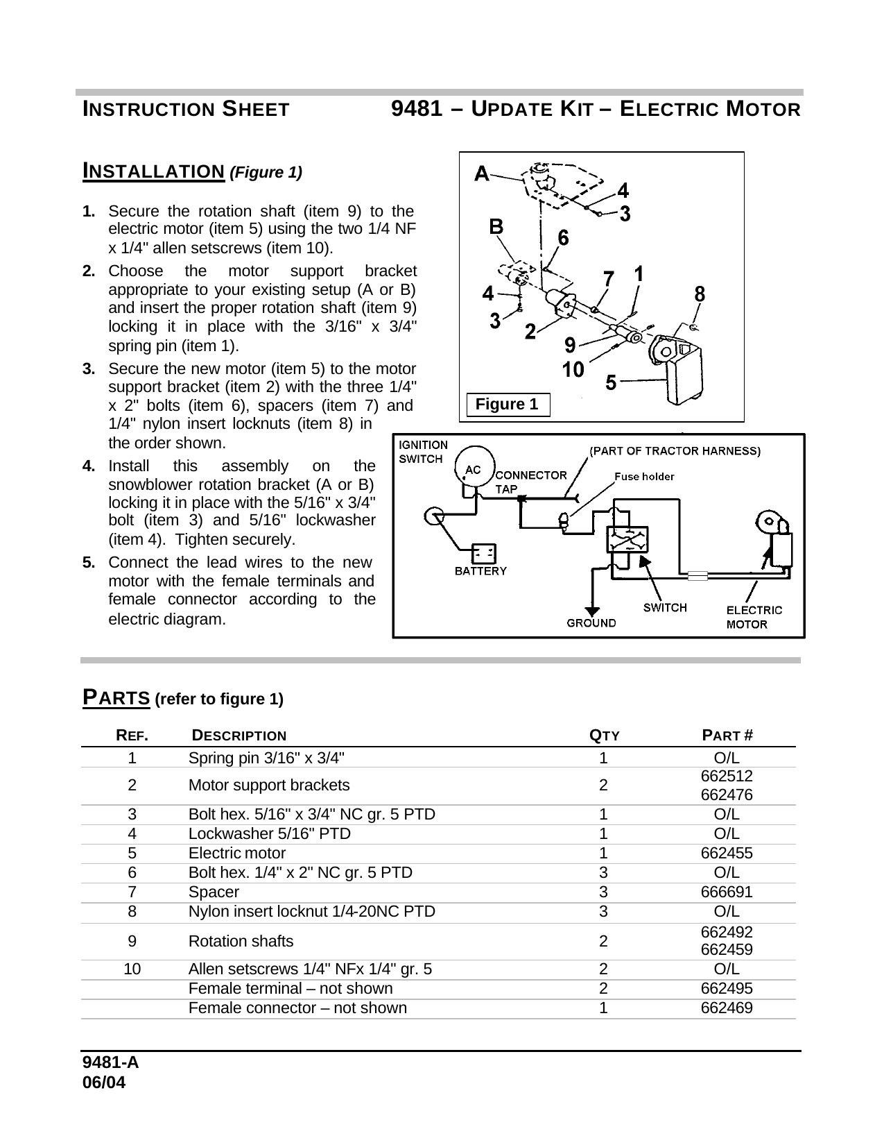 9481  Mise à jour Moteur électr