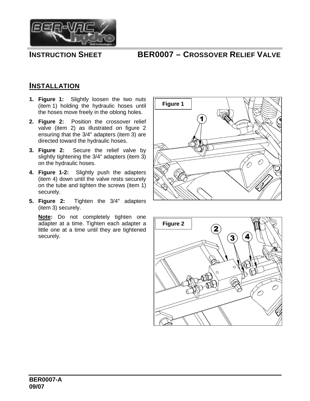 BER0007  Valve d'amortissement