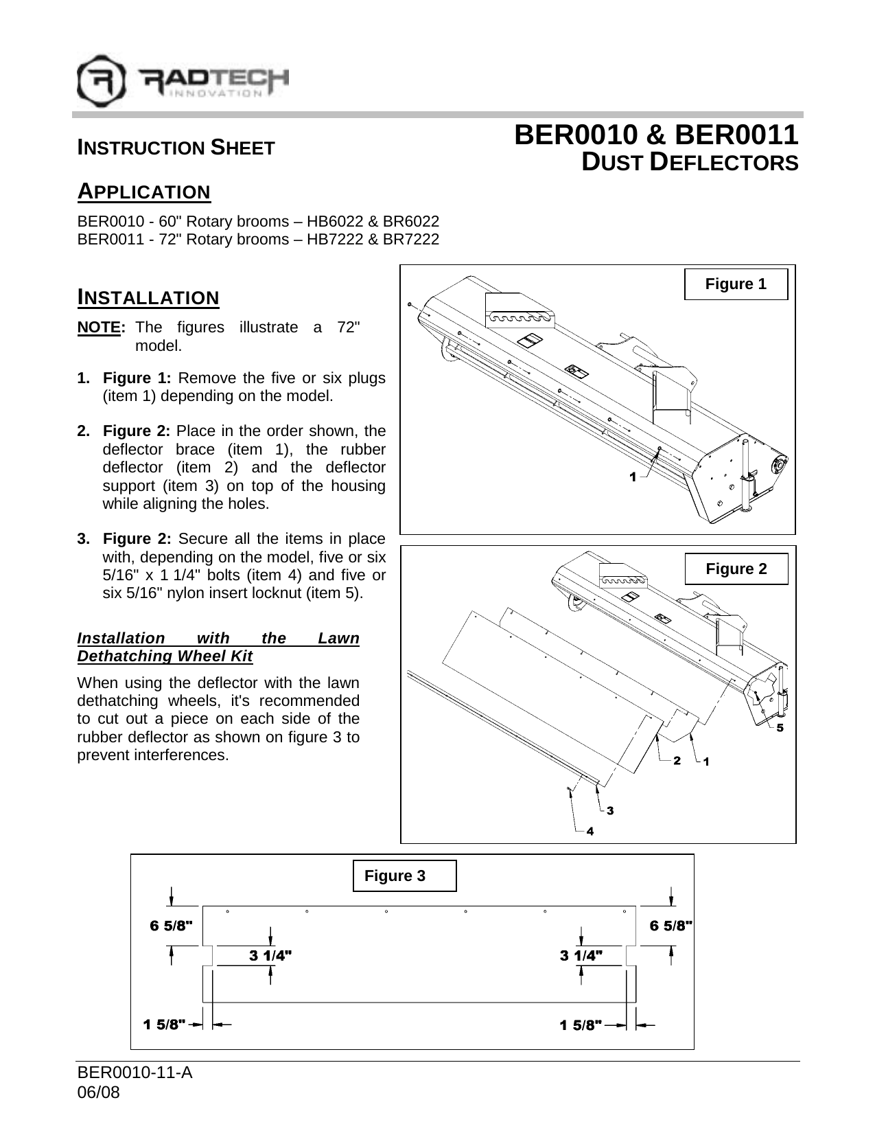BER0010-11 Déflecteurs de poussières