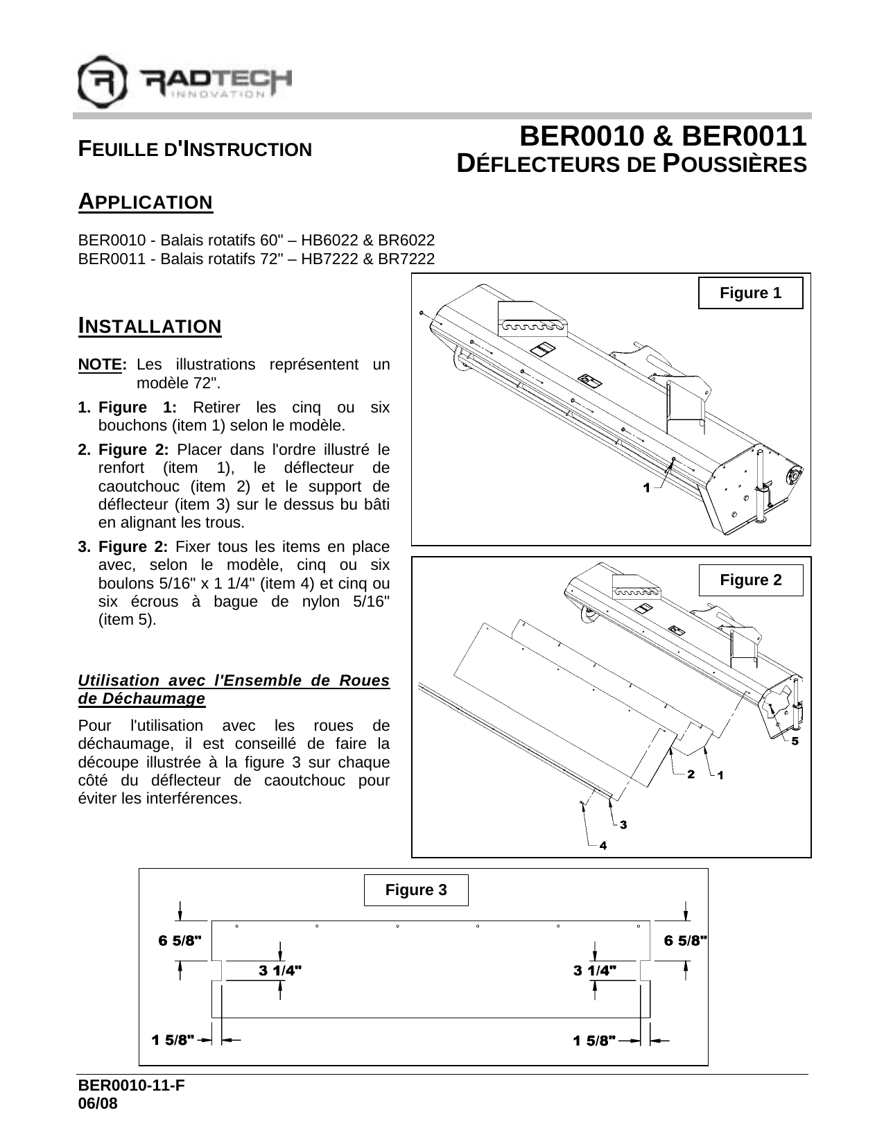 BER0010-11 Déflecteurs de poussières