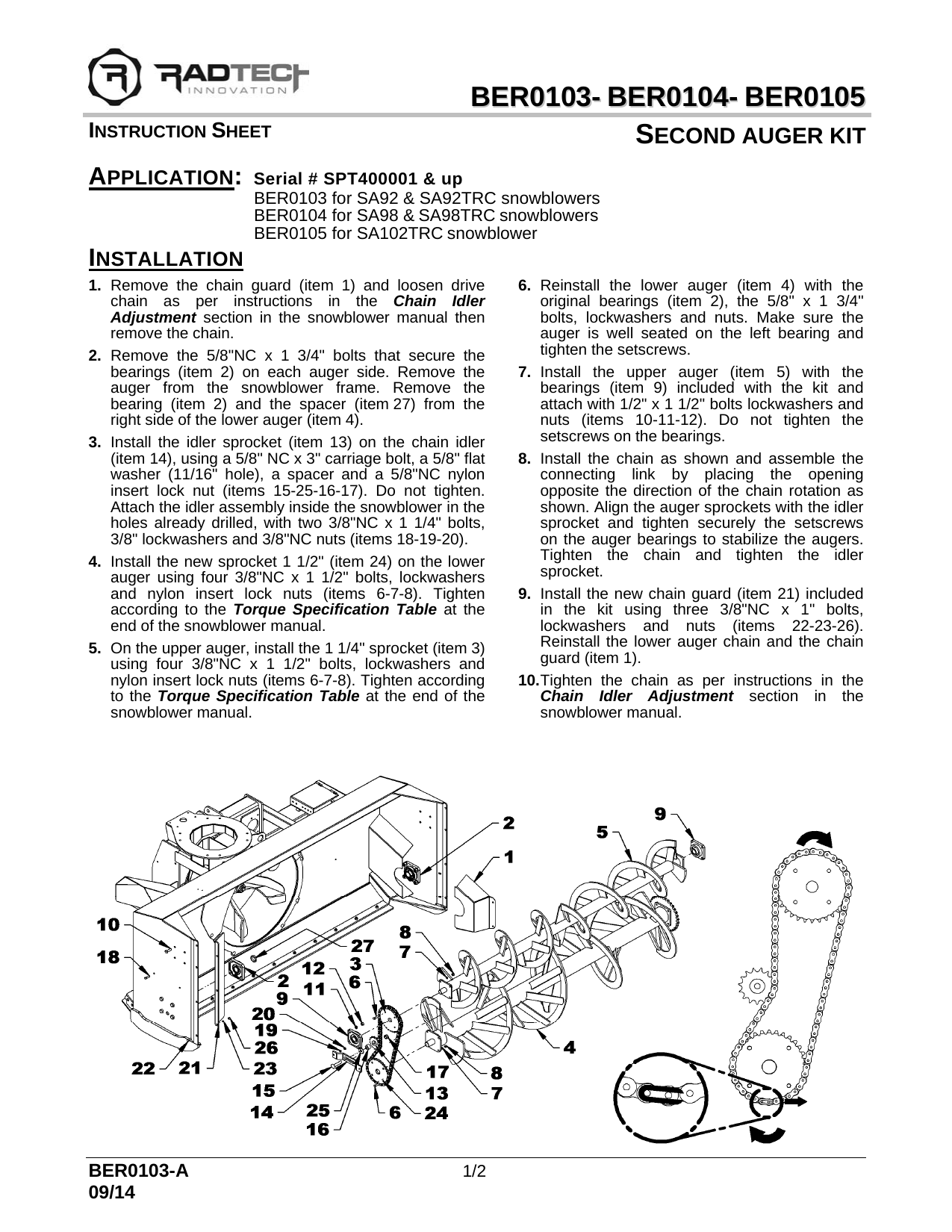 BER0103-104-105  2e VIS 92 à 102