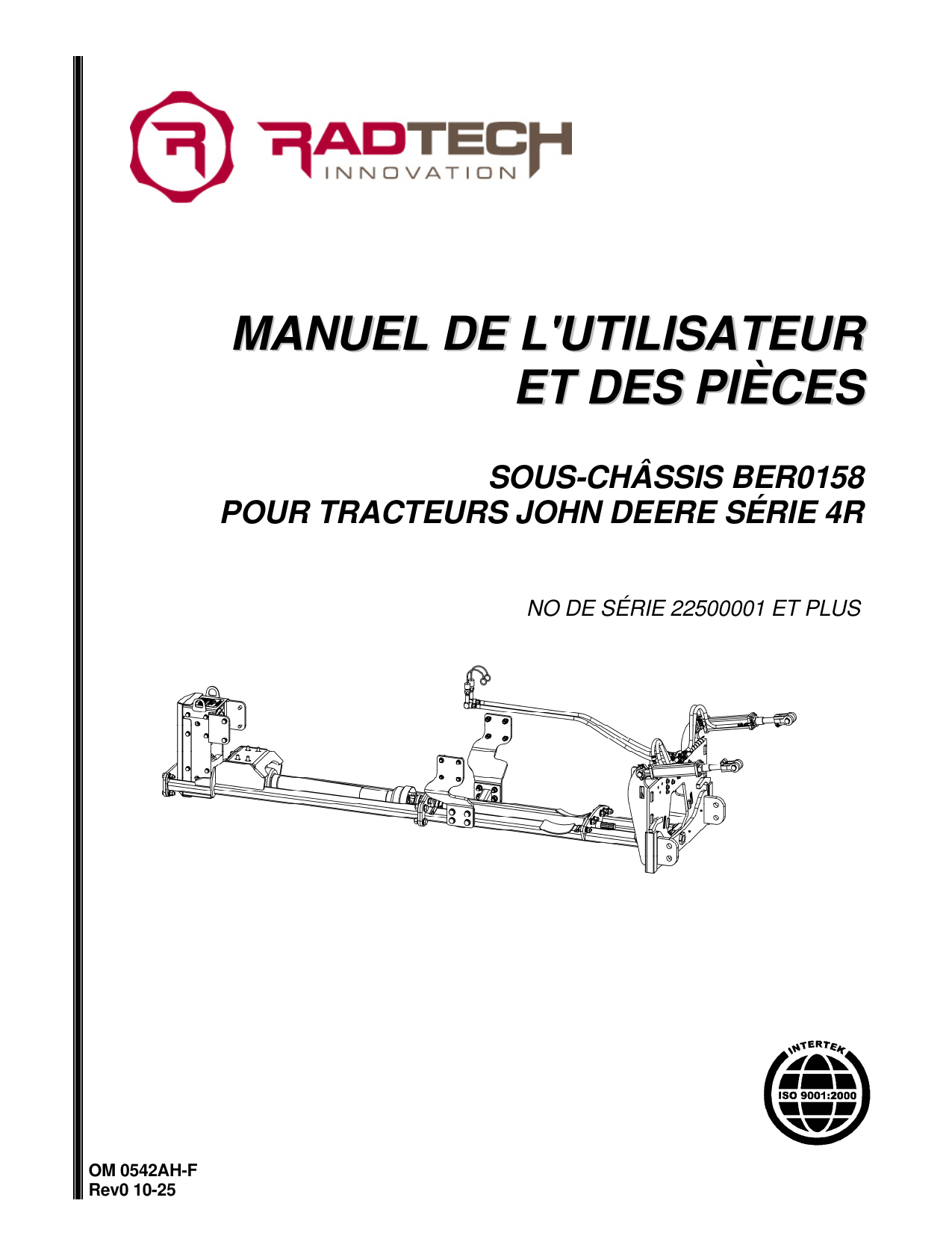 BER0158 - Harnais John Deere Serie 4r